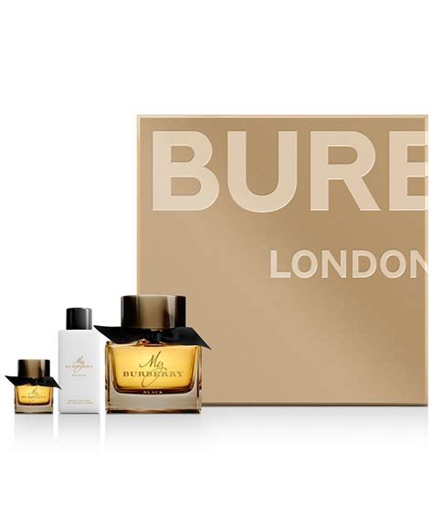 burberry 3-pc. my burberry black gift set|burberry perfume for women.